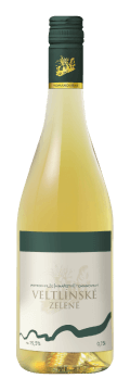 Láhev bílého vína Veltlínské Zelené 2015 Vinařství Tomanovský