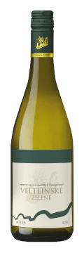 Láhev bílého vína Veltlínské Zelené 2017 Vinařství Tomanovský