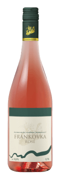 Láhev růžového vína Frankovka Rosé 2015 Vinařství Tomanovský